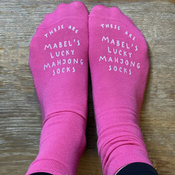 Personalised Lucky Mahjong Socks, 7 of 7