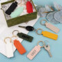 Personalised Leather Keychain – Custom Engraved Gift, thumbnail 2 of 6
