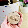 Best Teacher Wooden Keepsake Decoration Gift Tag, thumbnail 8 of 10