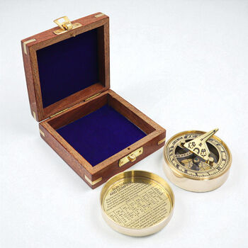Personalised 4th Wedding Anniversary Compass Gift, 6 of 12