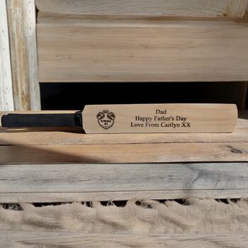 Personalised Display Cricket Bat, 3 of 10