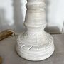 White Distressed Wooden Candlestick, thumbnail 5 of 7