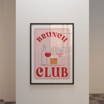 Brunch Club: Mid Century Modern Cocktail Wall Art, 5 of 9