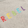 'Rebel' Embroidered Children's Organic Sweatshirt, thumbnail 8 of 8