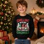 Kids Chillin’ With My Gnomies Christmas Jumper, thumbnail 3 of 7