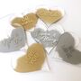 Personalised Love Quote Acrylic Valentines Heart Card, thumbnail 8 of 12