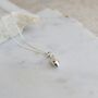 Tiny Mouse Charm Necklace Sterling Silver, thumbnail 1 of 7