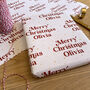 Personalised Merry Christmas Name, Wrapping Paper, thumbnail 2 of 5