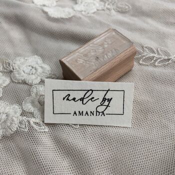 Made By / Crafters Personalised Rubber Stamp, 3 of 4