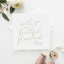 Will You Be My Maid Of Honour Wedding Card | Mock Gold, thumbnail 3 of 4