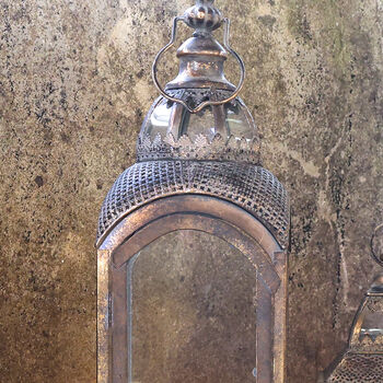 Belcombe Gold Distressed Lantern, 2 of 2