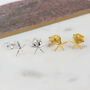 18ct Gold Plated Or Silver Starfish Stud Earrings, thumbnail 2 of 6
