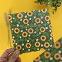 Sunflower Birthday Card With Gold Foil, thumbnail 1 of 4