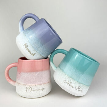 Personalised Reactive Glaze Stoneware Mug, 4 of 9