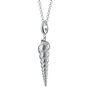 Sterling Silver Spire Shell Charm Necklace, thumbnail 3 of 6