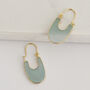 Aqua Chalcedony Hoops, thumbnail 1 of 8