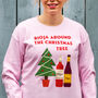 Funny Red Wine Christmas Jumper, thumbnail 6 of 6