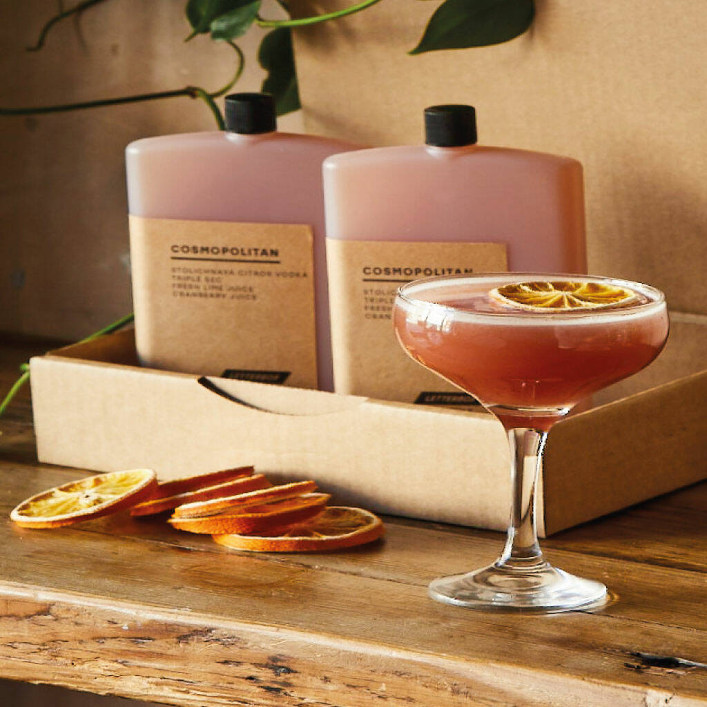 Eight Cosmo Cocktails And Garnish Gift Box