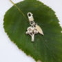 Silver Tree And Leaf Charm, thumbnail 1 of 4