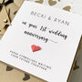 Personalised Paper Wedding Anniversary Card For Couple, thumbnail 2 of 2