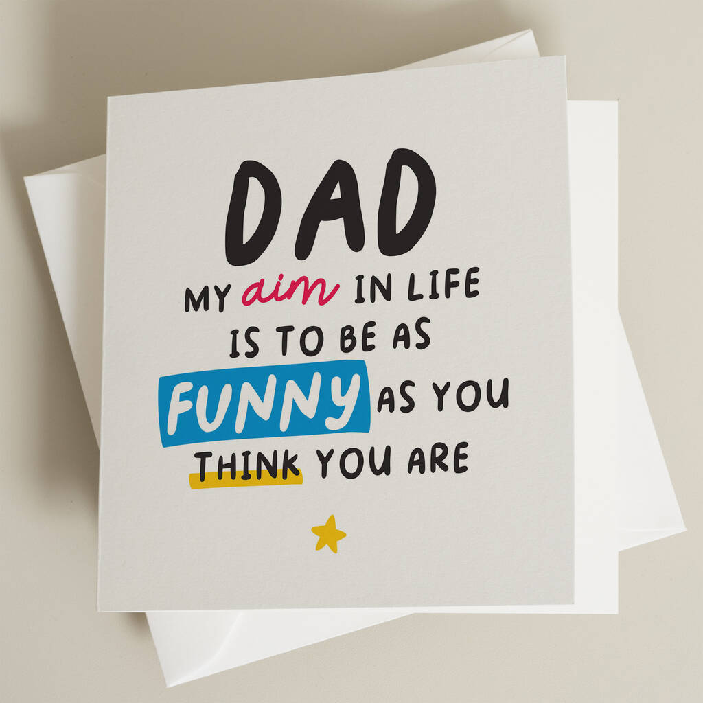 Funny Dad Card For Fathers Day By Paper Scene