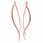 Sterling Silver Wave Drop Earrings, thumbnail 5 of 6