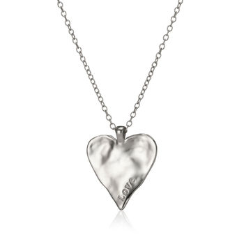 Personalised Maxi Organic Heart Necklace, 4 of 10