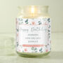 Personalised Floral Large Scented Candle Jar, thumbnail 3 of 7