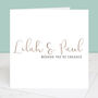 Personalised Calligraphy Engagement Card, thumbnail 3 of 5