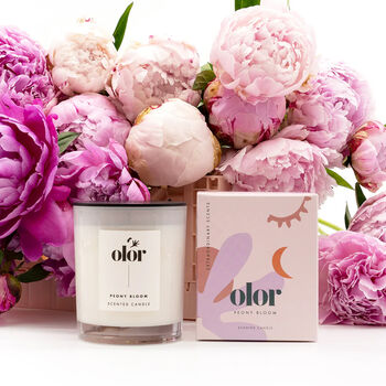 Peony Bloom Luxury Scented Candle, 2 of 7