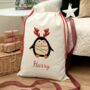 Personalised Christmas Penguin Sack, thumbnail 2 of 4