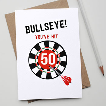 Bullseye Age Milestone Card, 4 of 8