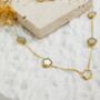 Five Flower Necklace In Mother Of Pearl, thumbnail 1 of 3
