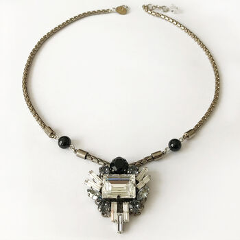 Art Deco Inspired Swarovski Crystal Necklace, 2 of 5