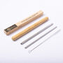 Eco Friendly Metal Drinking Straw Set With Bamboo Case, thumbnail 1 of 10