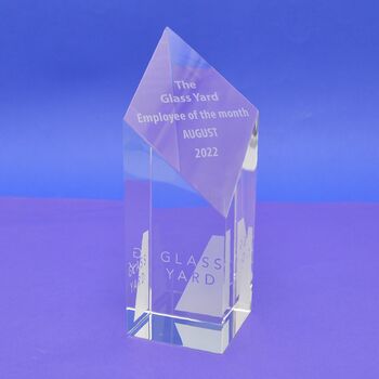 Personalised Optical Crystal Diamond Award, 3 of 4
