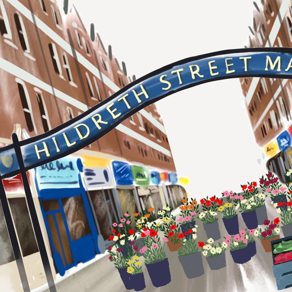 Balham Hildreth Street Market London Print By Scene in London