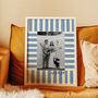Personalised Wedding Photograph Print With Stripe Border, thumbnail 3 of 12