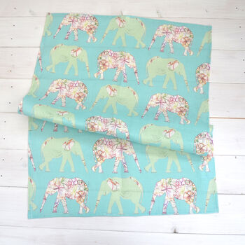 Elephant Linen Tea Towel, 2 of 4