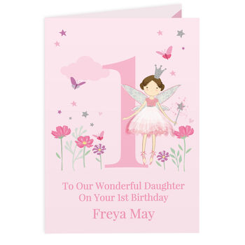 Personalised Fairy Princess Birthday Card, 6 of 6