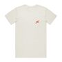 Hoy Classics Embroidered Organic T Shirt Natural / Sunrise, thumbnail 1 of 5