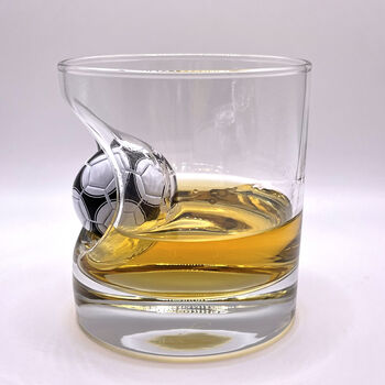 Personalised Football Whisky Glass, 2 of 7