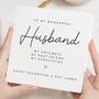 Romantic Personalised Valentines Card For Husband, thumbnail 1 of 7