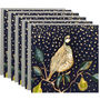 Partridge In A Pear Tree Christmas Card Pack Of Six, thumbnail 2 of 2