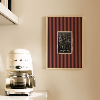 New York City Striped Wall Art Print, 6 of 9