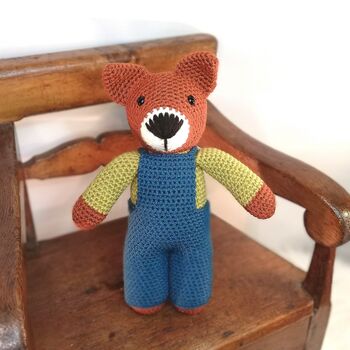 Handmade Crochet Fox Soft Toy, 3 of 5