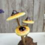 Psychedelic Yellow Amanita Mushroom Sculpture Small, thumbnail 6 of 12