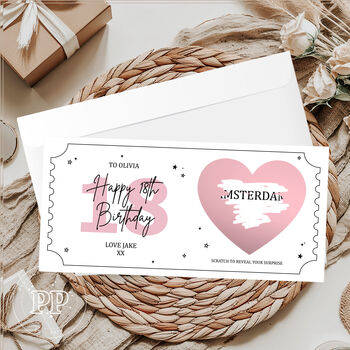 Personalised 18th Birthday Scratch Card, Surprise Gift Reveal, 6 of 9