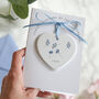 Personalised New Baby Birth Flower Keepsake Card, thumbnail 1 of 2