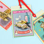 Feline Festive Gift Tag Pack Of Eight, thumbnail 1 of 3